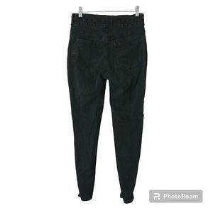 KanCan distressed skinny jeans black size 28